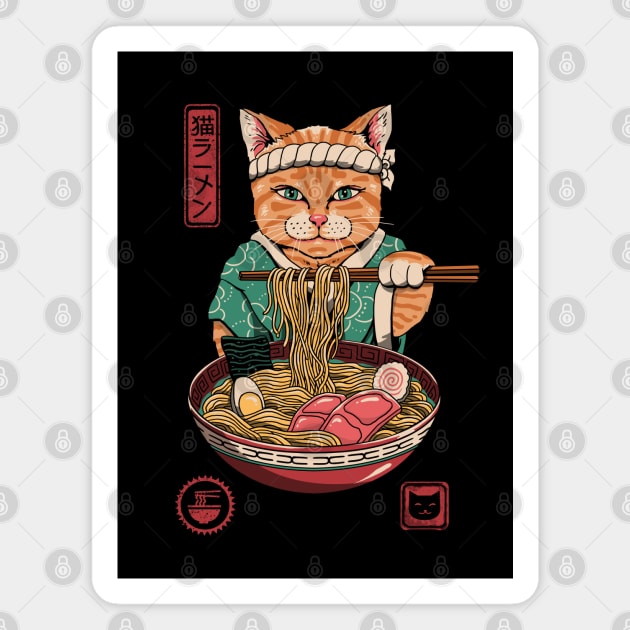 Neko Ramen Magnet by Vincent Trinidad Art